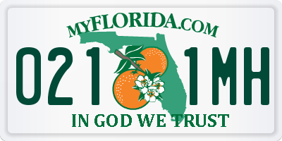 FL license plate 0211MH
