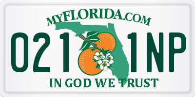 FL license plate 0211NP