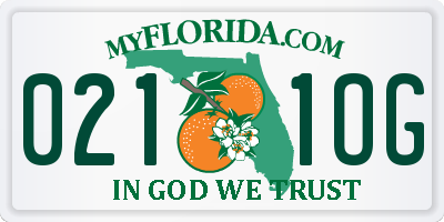 FL license plate 0211OG