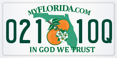FL license plate 0211OQ