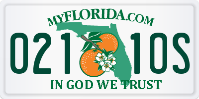 FL license plate 0211OS