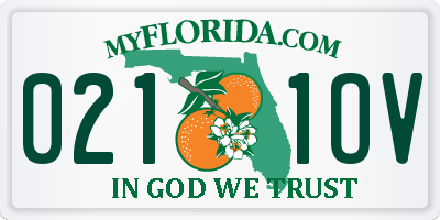 FL license plate 0211OV