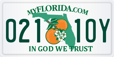 FL license plate 0211OY