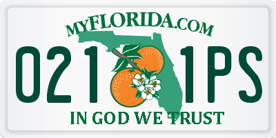 FL license plate 0211PS