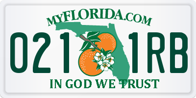 FL license plate 0211RB