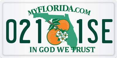 FL license plate 0211SE