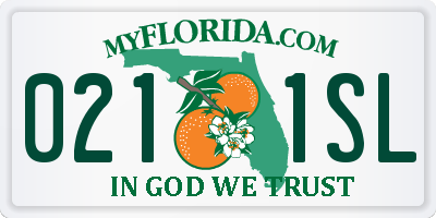 FL license plate 0211SL
