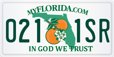 FL license plate 0211SR