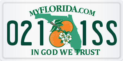 FL license plate 0211SS