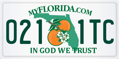 FL license plate 0211TC