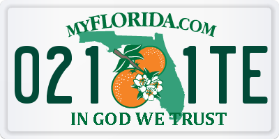 FL license plate 0211TE