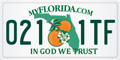 FL license plate 0211TF