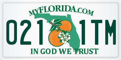 FL license plate 0211TM