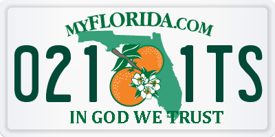 FL license plate 0211TS