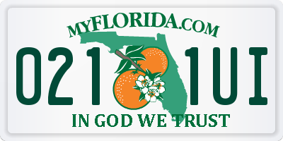 FL license plate 0211UI