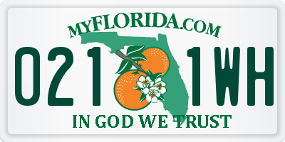 FL license plate 0211WH
