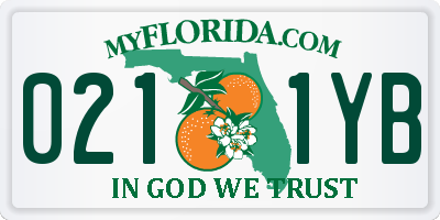 FL license plate 0211YB