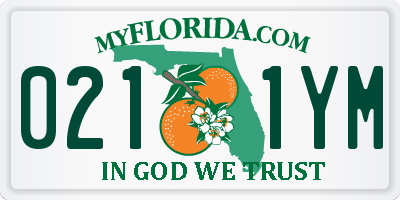 FL license plate 0211YM