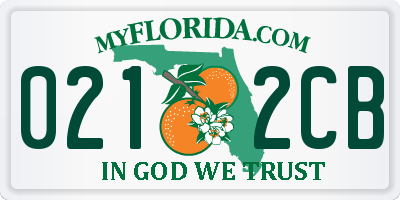 FL license plate 0212CB