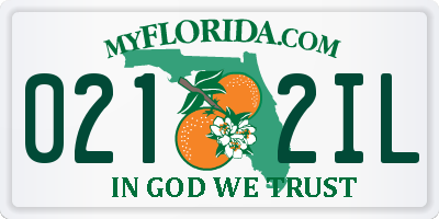 FL license plate 0212IL