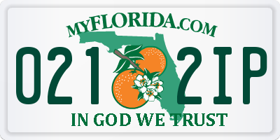 FL license plate 0212IP