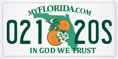 FL license plate 0212OS