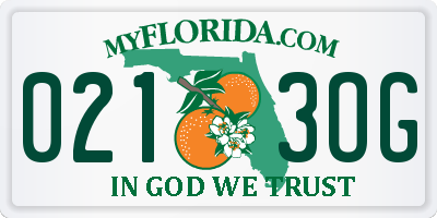 FL license plate 0213OG