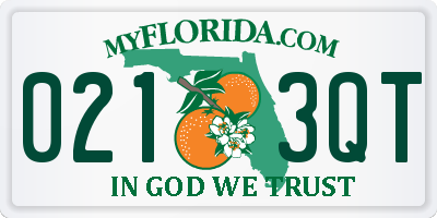 FL license plate 0213QT