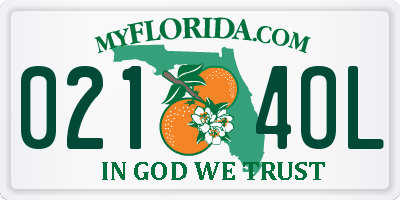 FL license plate 0214OL