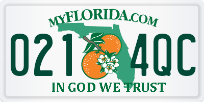 FL license plate 0214QC