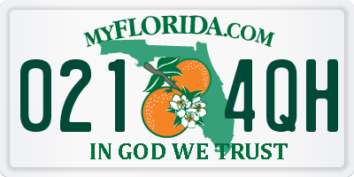 FL license plate 0214QH