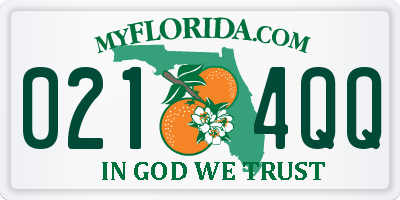 FL license plate 0214QQ