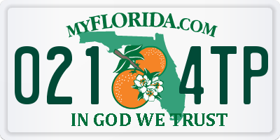 FL license plate 0214TP