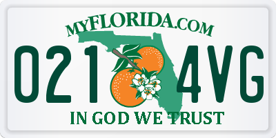 FL license plate 0214VG