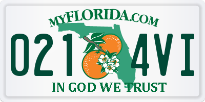 FL license plate 0214VI
