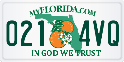 FL license plate 0214VQ