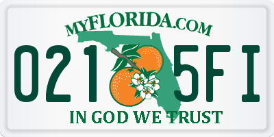 FL license plate 0215FI