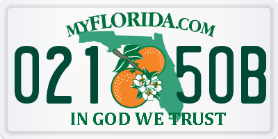 FL license plate 0215OB