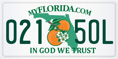 FL license plate 0215OL