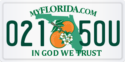 FL license plate 0215OU