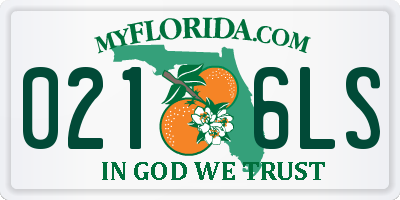 FL license plate 0216LS