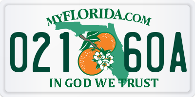FL license plate 0216OA