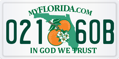 FL license plate 0216OB