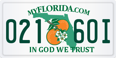 FL license plate 0216OI