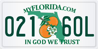 FL license plate 0216OL