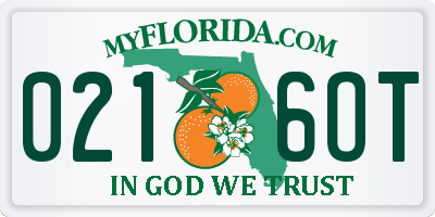 FL license plate 0216OT