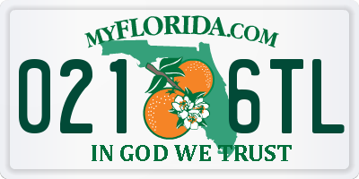 FL license plate 0216TL