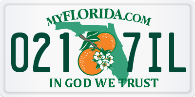 FL license plate 0217IL