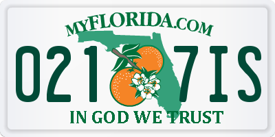 FL license plate 0217IS