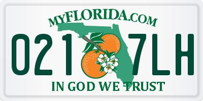 FL license plate 0217LH